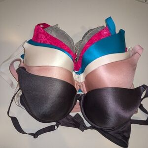 Six Colorful 36C Bras